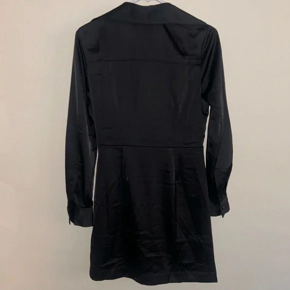 NWT Banana Republic Satin Wrap Mini Dress - Picture 4 of 4